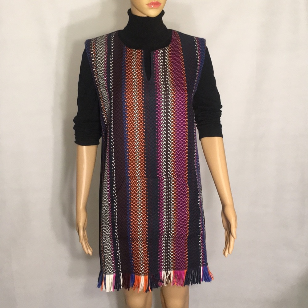 NWT Levi's Jumper Shift Dress Pocket & Fringe Hem